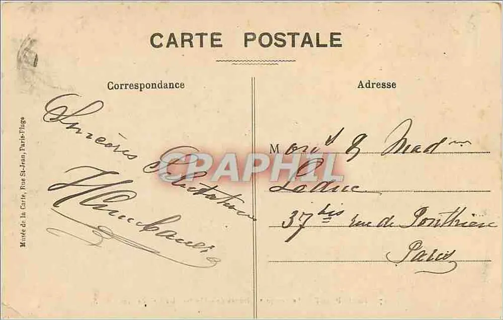 Le Touquet - Sanddünen in den Pinewäldern — G. S. - Rückseite