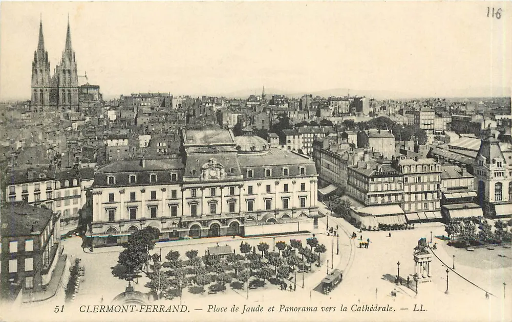 Clermont-Ferrand — Place de Jaude und Panorama zur Kathedrale — LL. — Nr. 51 - Vorderseite