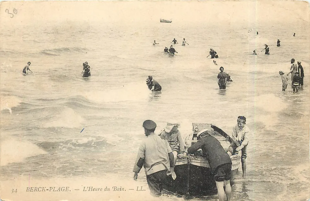 Berck-Plage — A Hora do Banho — LL. - Frente
