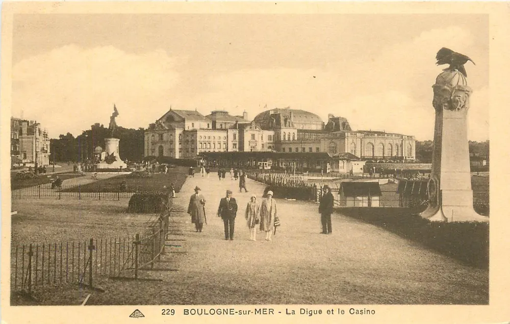Boulogne-sur-Mer — Die Digue und das Casino — n° 229 - Vorderseite