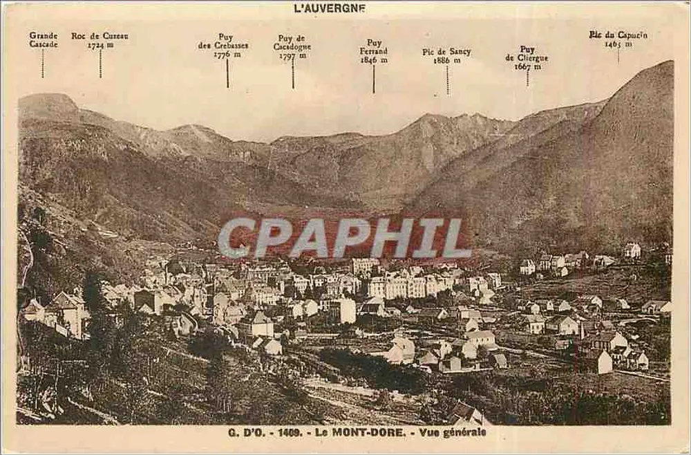 Le Mont-Dore — Vista geral — G. D'O. - 1469 - Frente