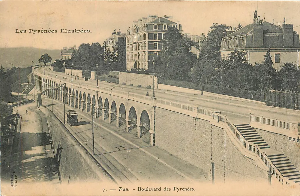 Pau — Boulevard des Pyrénées — Les Pyrénées Illustrées, n°7 - Frente
