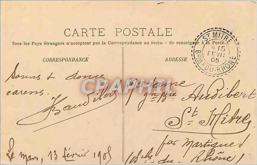 Le Mans — A Catedral — Abside — J.B. n°30 - Verso