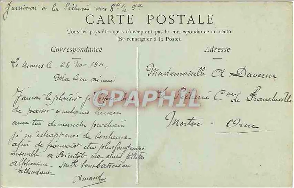 LE MANS — Ein Eckbereich des Jardin des Plantes — Collections ND. Phot. - Rückseite