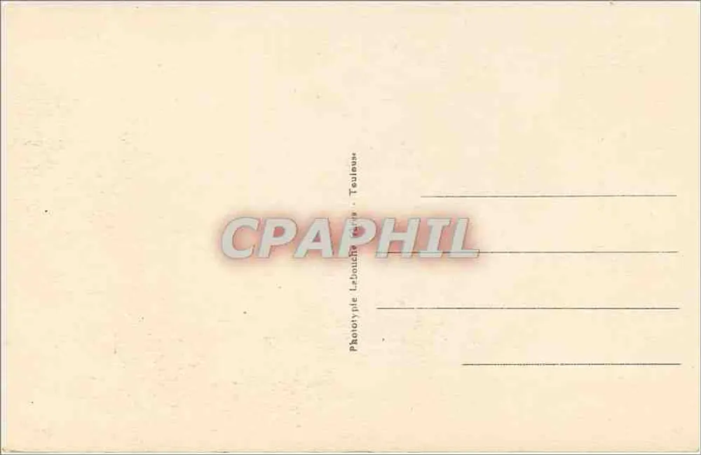 Biarritz - O Rocher de la Vierge — editor Labouché, n° 1205 - Verso