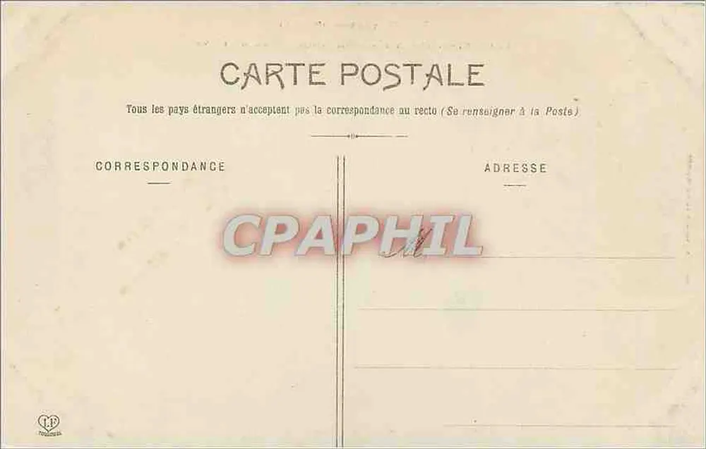 Adão e Eva — St-Bertrand-de-Comminges — Fototipia Lagouche, Pressa Toulouse (série Les Pyrénées) - Verso
