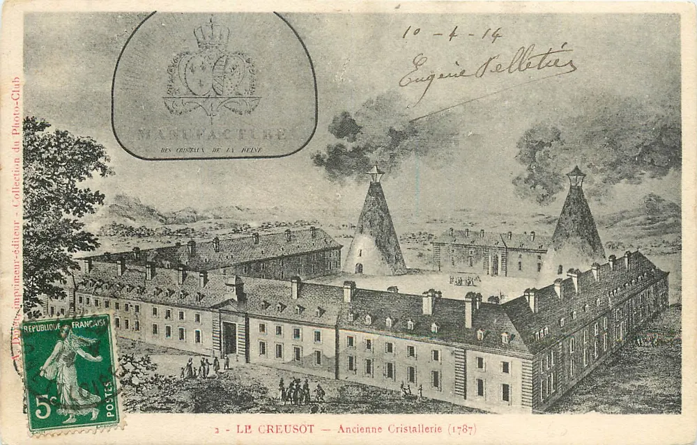 Le Creusot — Ehemalige Glaskeramikfabrik (1787) — Druckerei-Verleger des Photo-Clubs - Vorderseite