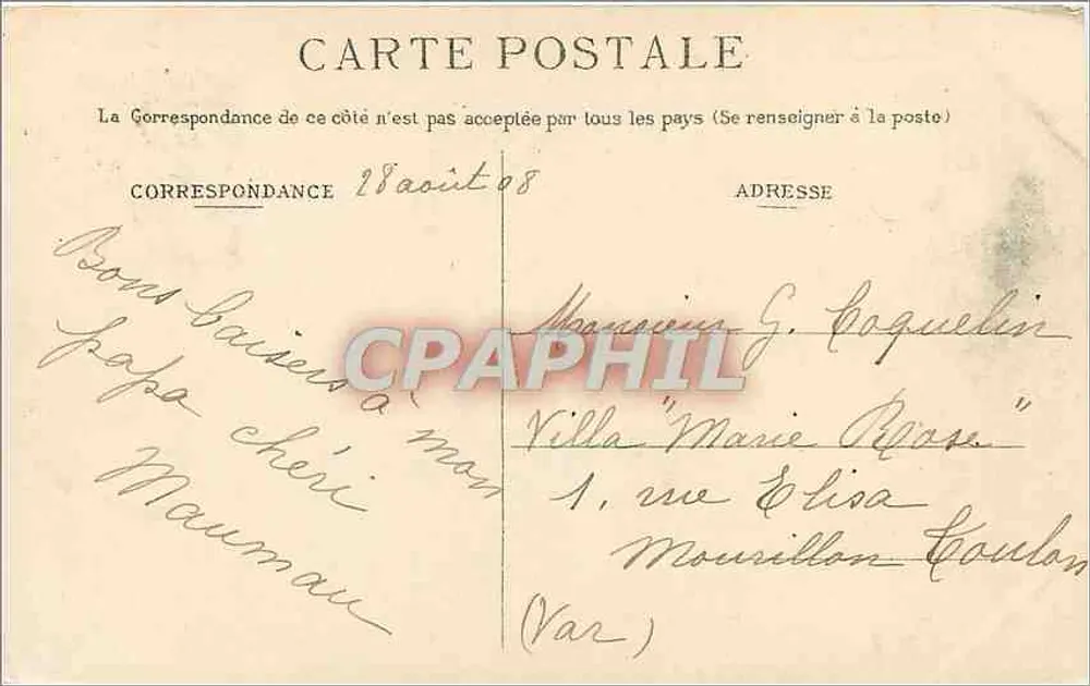 Boulogne-sur-Mer — Säule der Grande Armée — Verlag: C. Desz — N° 26 - Rückseite
