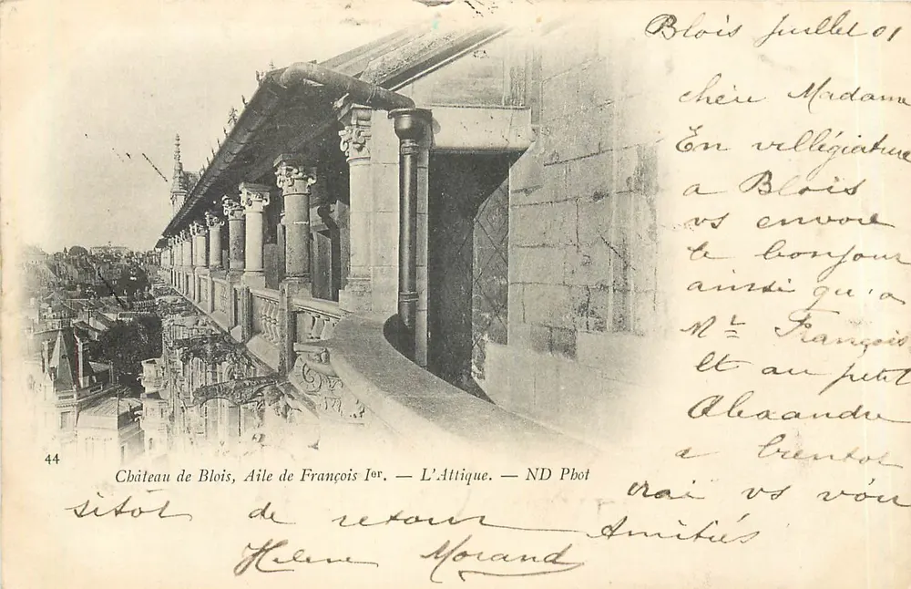 Château de Blois, Aile de François Ier — L'Attique — ND Pbot - Recto
