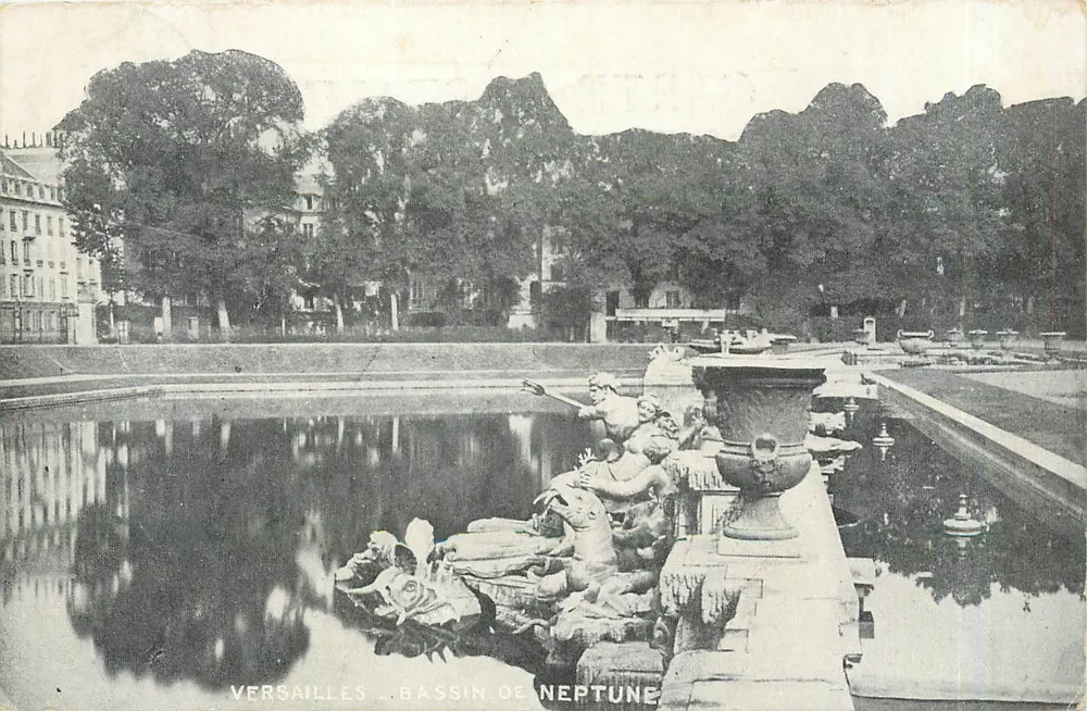 Versalhes — Bassin de Netuno — editor não identificado - Frente
