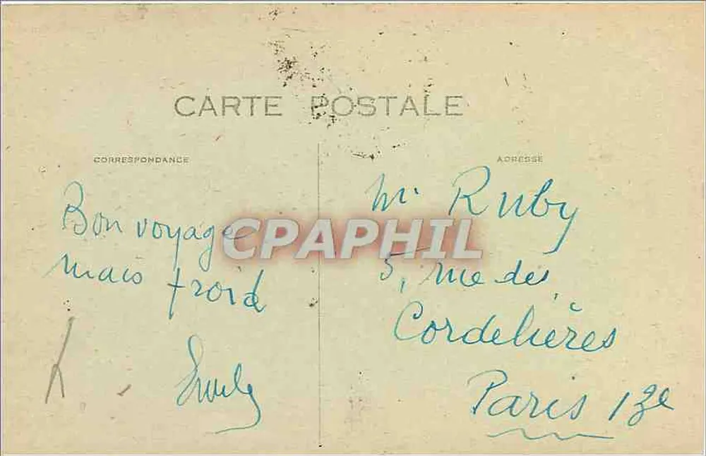 Ruinen des Schlosses Chalucet — Der Große Donjon — Edit. du Courrier du Centre, Limoges, n°116 - Rückseite