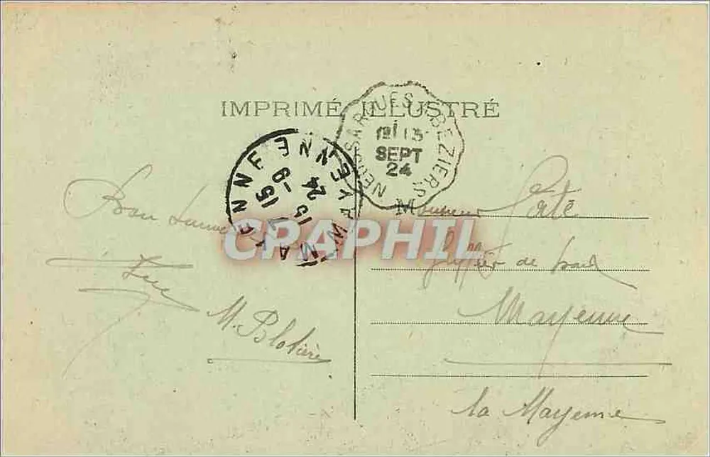 Gorges do Tarn — Rocha do Champignon — Editor impressor ilustrado, n° 268 - Verso
