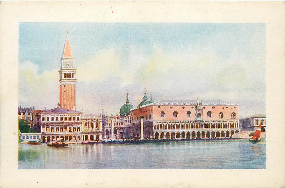 Veneza - Palácio Ducal — vista com a Campanile — editor 'Astro' - Frente
