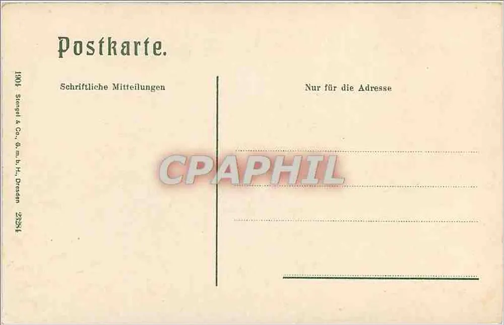 Bad Langenschalbach - Parte nel Kurpark — Stengel & Co., Dresden - Verso
