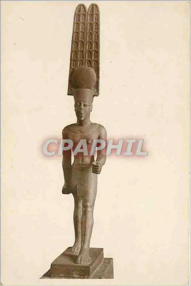 Statue d'Amon-Rê — Musée du Louvre — Éditeur A. Mourier, Paris - Recto
