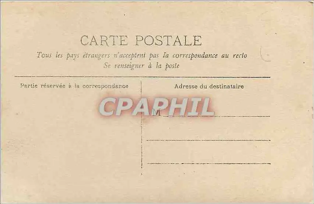 Bordeaux - Estátua de M. de Tourny — Cliché Panajou, Gélatin-Bromure N.6 - Verso