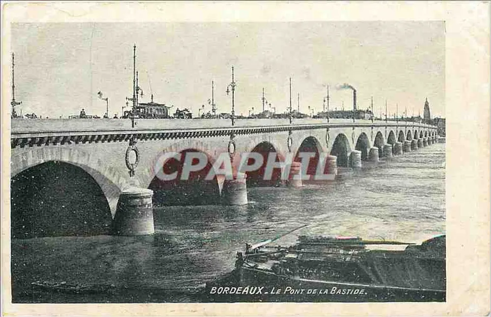 Bordeaux. O Ponte da Bastide — Edição especial do chocolate Poulain - Frente