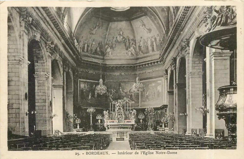 Bordeaux — Interior da Igreja Nossa Senhora — n°25 - Frente