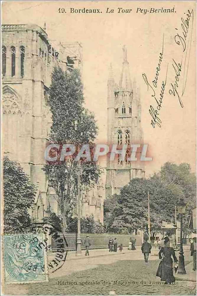 Bordeaux. A Torre Pey-Berland — Edição especial dos Magasins du Louvre, n°49 - Frente