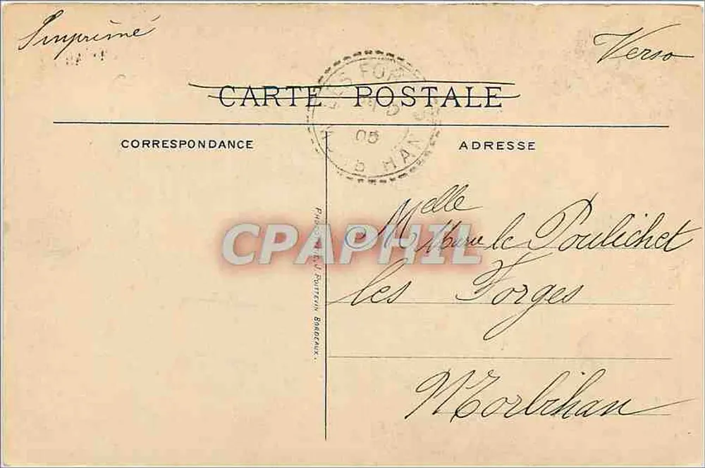 Bordeaux. A Torre Pey-Berland — Edição especial dos Magasins du Louvre, n°49 - Verso