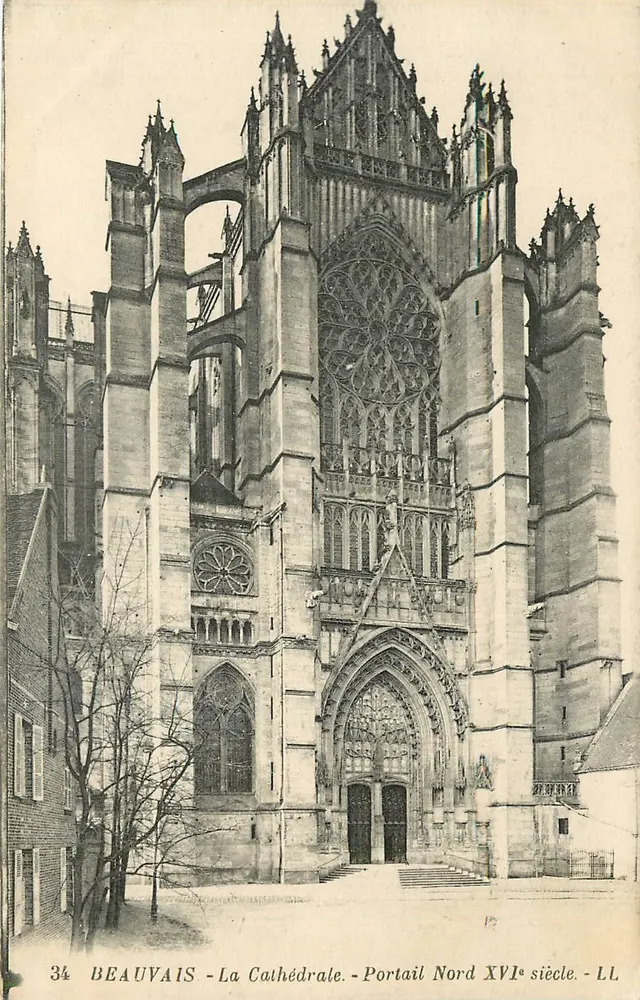 Beauvais - La Cathédrale - Portail Nord XVIe siècle - LL - Recto