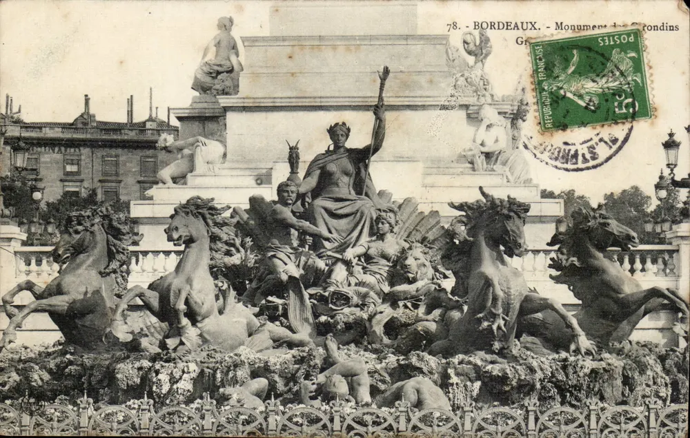 Bordeaux - Monument dos Girondinos — Grandes Ponts, editor Grandes Ponts, n°78 - Frente
