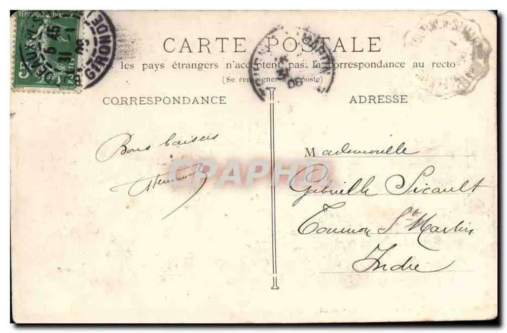 Bordeaux — A Catedral de São André — Editor não identificado, n°5 - Verso