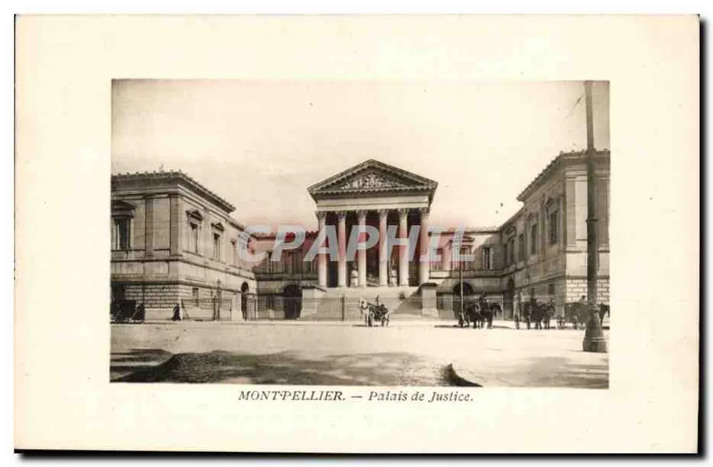 Montpellier — Palácio de Justiça — editor não visível - Frente