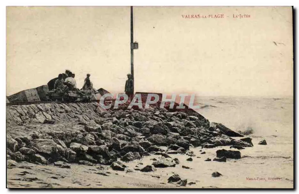 Valras-la-Plage — A Dique — editor: Mauny-Lépine, Hérac - Frente