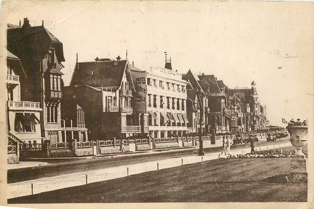 Ansicht der Promenade in Le Touquet — Das Meer — Die Villen — Verlag: Les Établissements de la Mer - Vorderseite