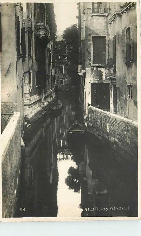 Veneza — Canal do Rio di Bricci — editor 'C. Bricci' n°118 - Frente