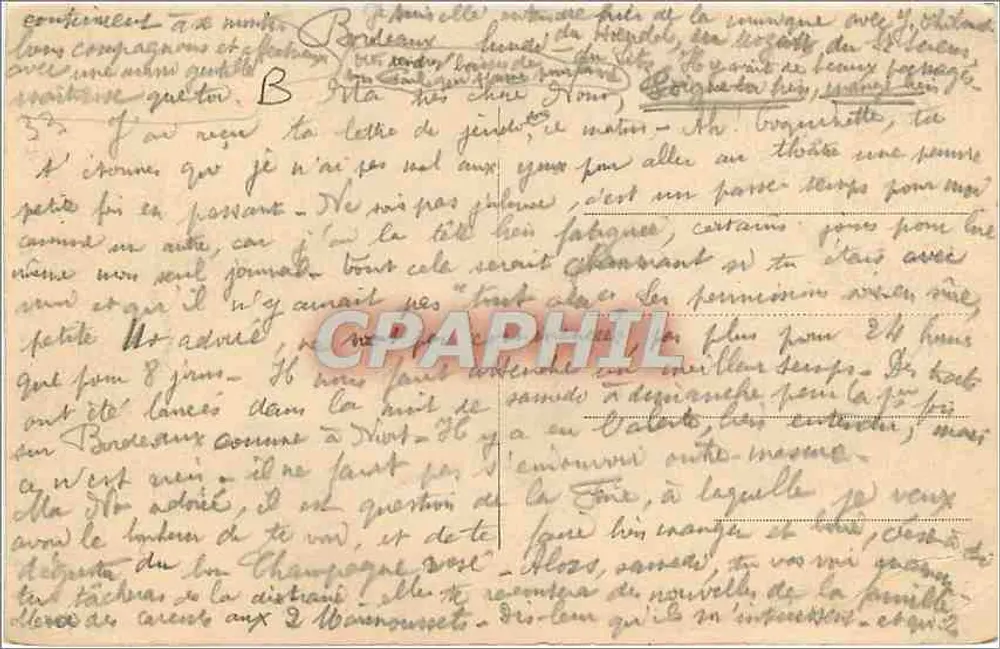 Bordeaux — A Grande Campanha — n° 68 - Verso