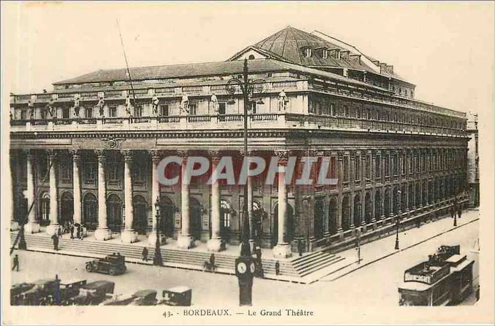 Bordeaux — O Grande Teatro — Cigagne, n°43 - Frente