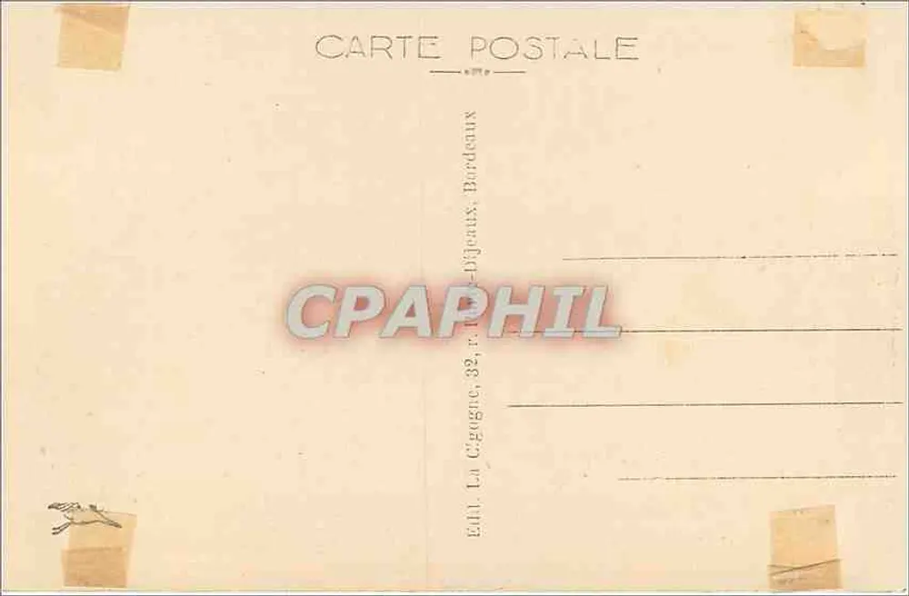 Bordeaux — O Grande Teatro — Cigagne, n°43 - Verso