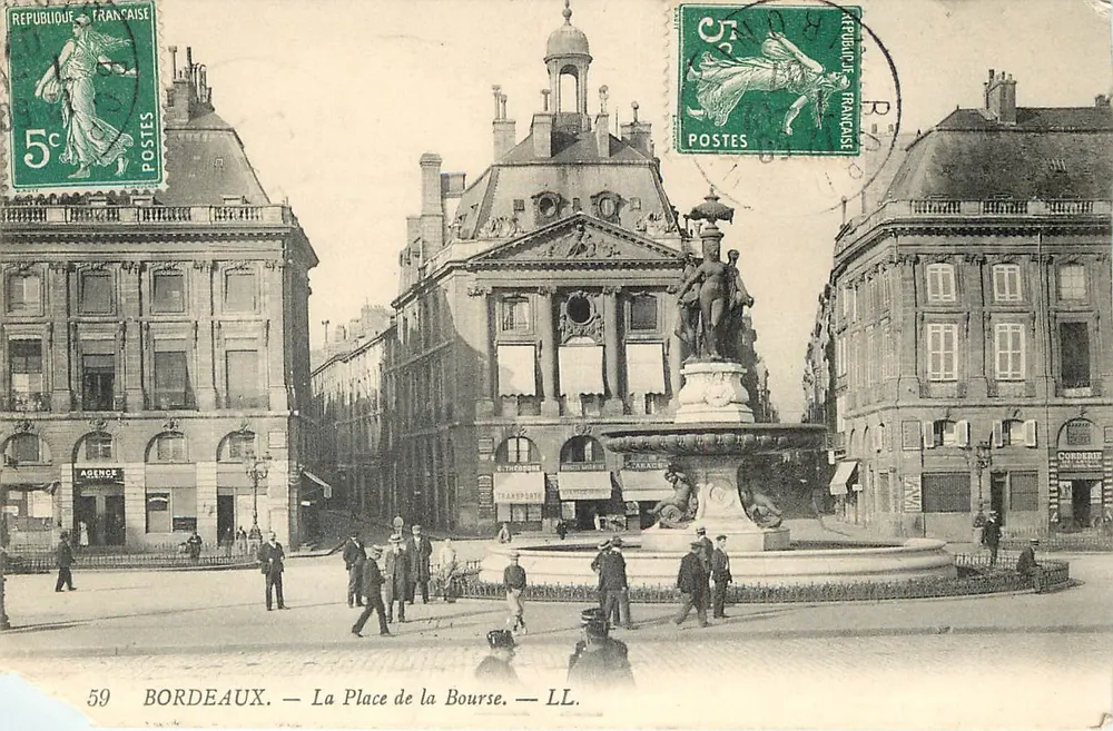 Bordeaux — A Praça da Bolsa — LL. n°59 - Frente
