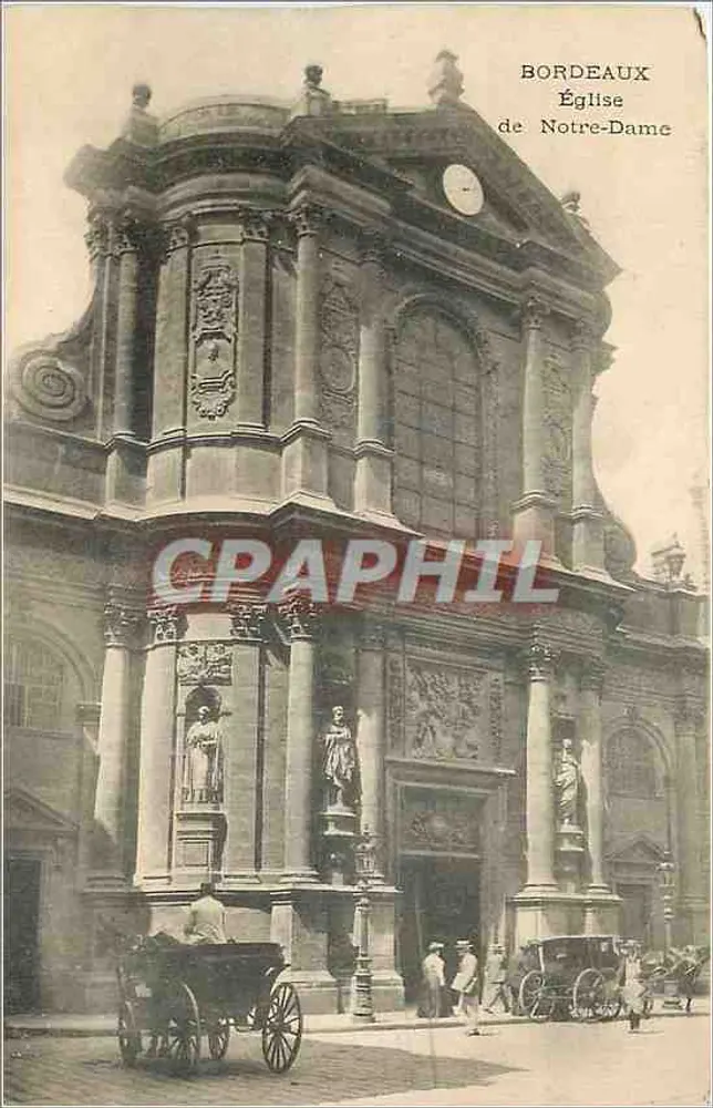 Bordeaux — Kerk van Onze Lieve Vrouw — Uitgever niet geïdentificeerd - Voorkant
