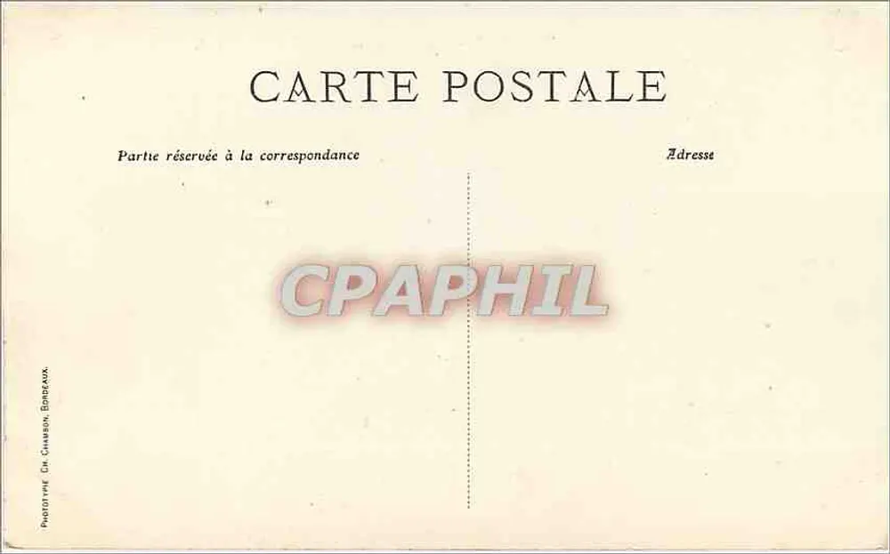 Arcachon — A Ponte da Praça Thiers — C. B. - Verso