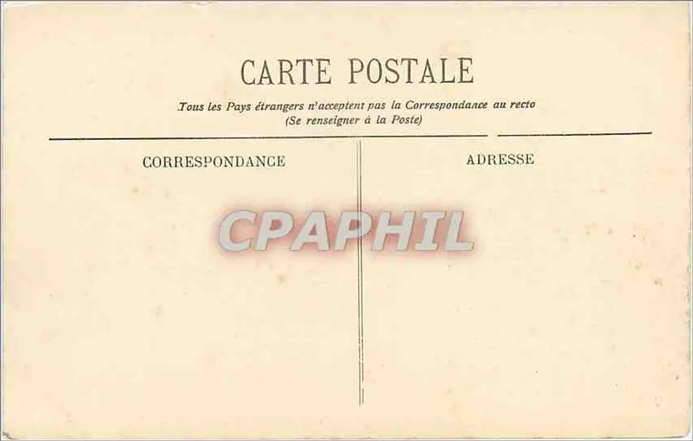 Bordeaux — La Place d'Aquitaine — éditeur BR, n° 313 - Verso