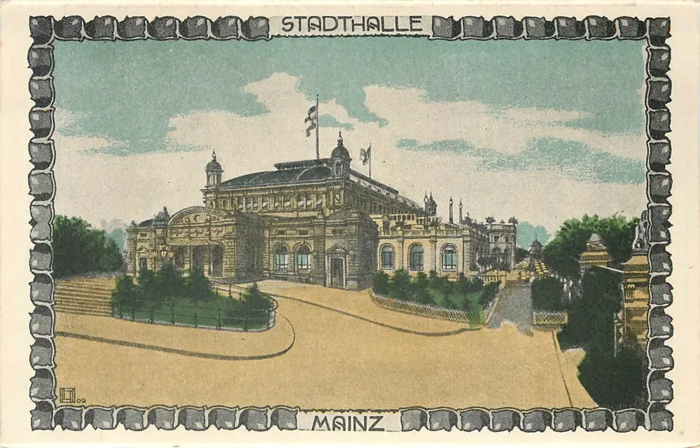 Stadthalle — Mainz — editor não identificado, número de série não visível - Frente
