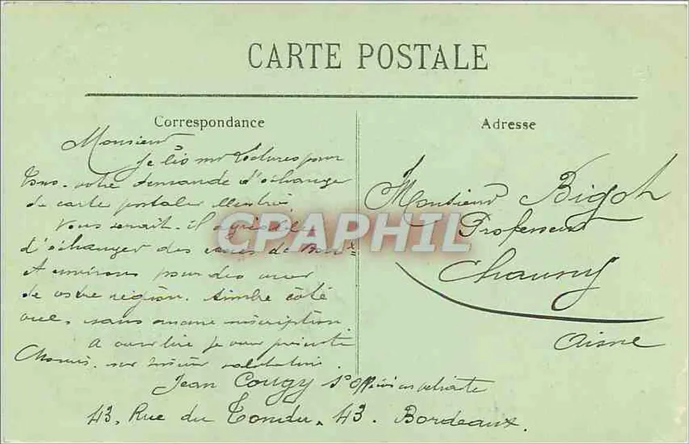Bordeaux — O Ponte de Bordeaux — LL. - Verso