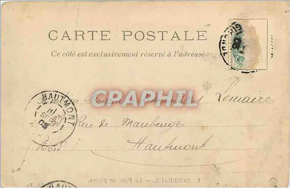 Bordeaux — O Ponte de Pedra — J.H.B. Ed. Bx. - Verso
