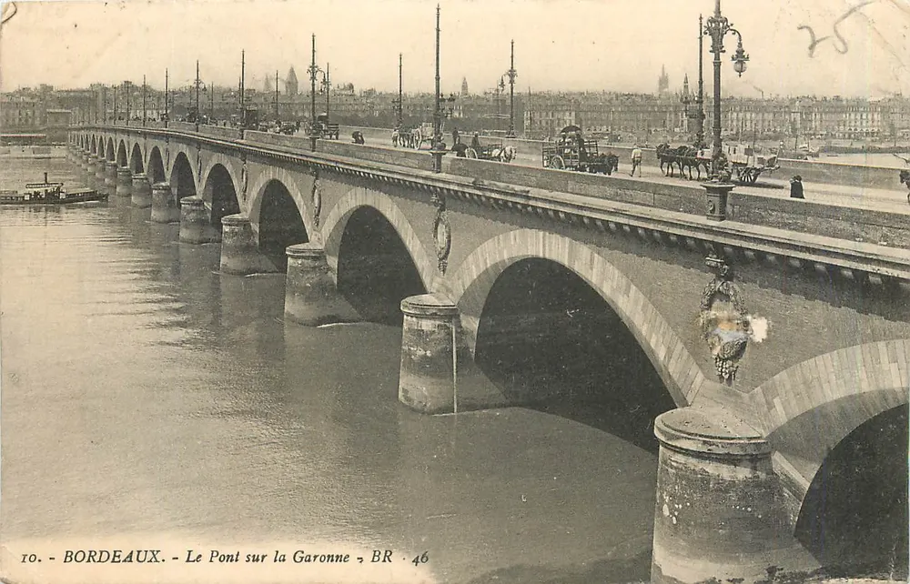 Bordeaux — Le Pont sur la Garonne — BR 46 - Recto