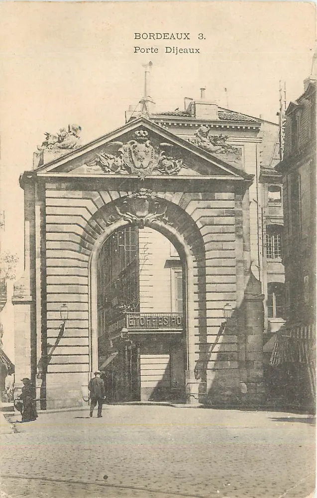 Bordeaux 3. Porta Dijeaux — editor não identificado, número de série não visível - Frente
