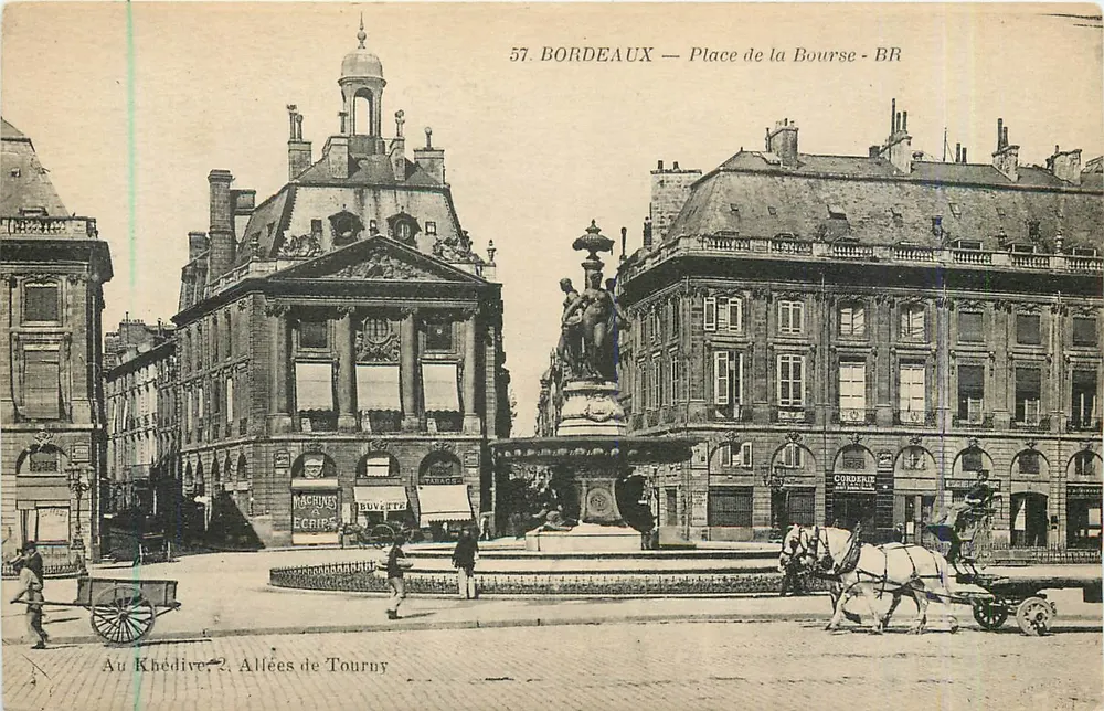Bordeaux — Place de la Bourse — BR — 57 - Frente