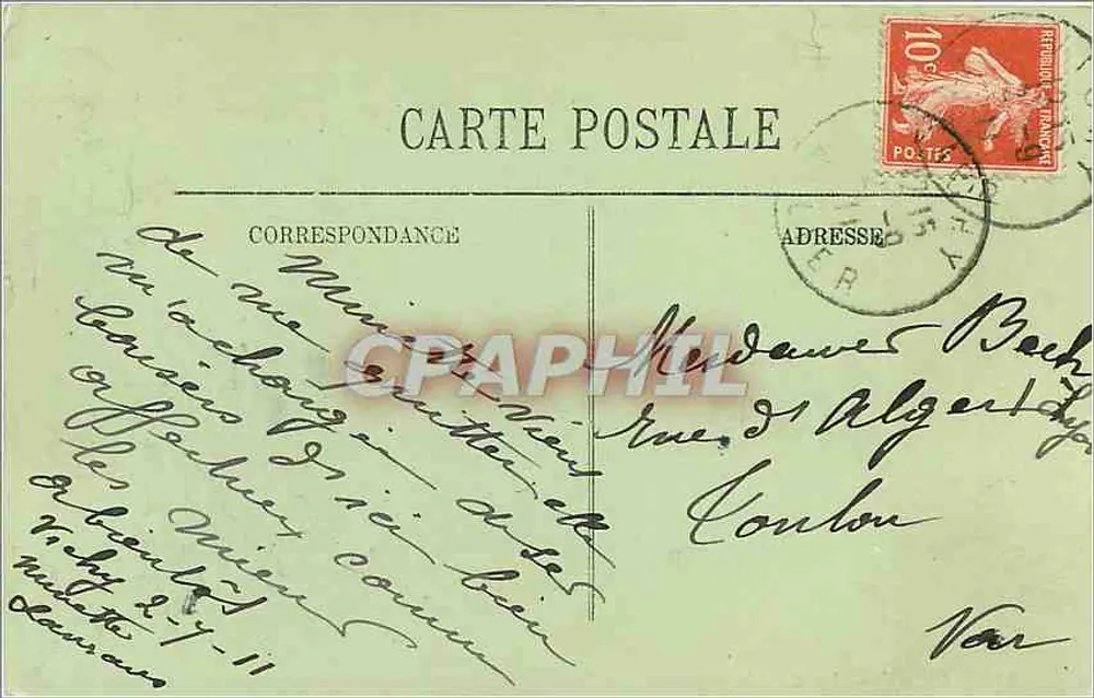 Vichy — A Corner of the Park — LL. n°276 - Back