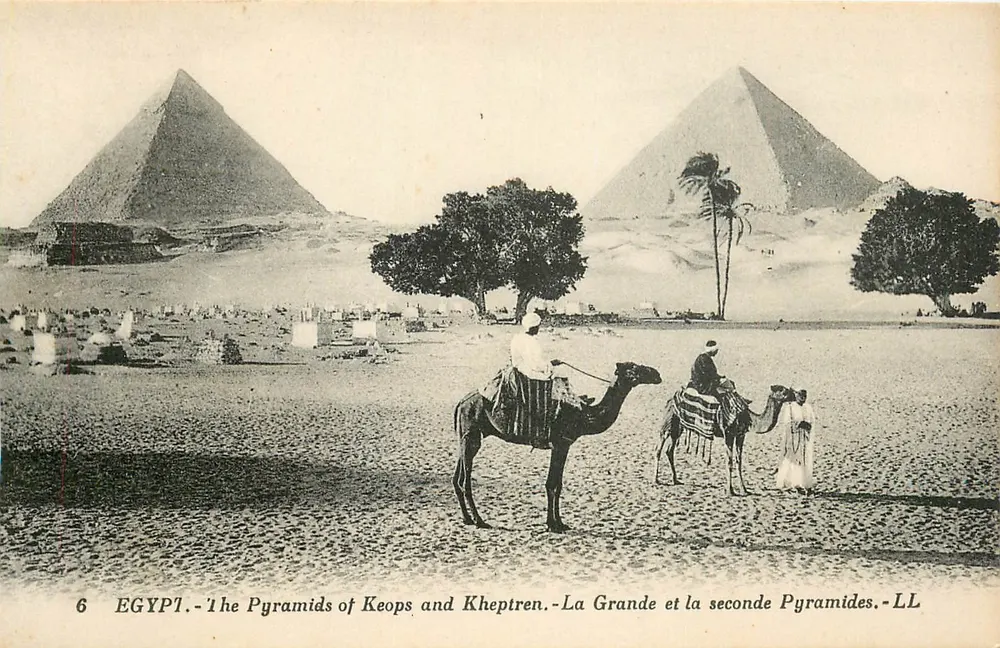 Die Pyramiden von Khéops und Khéphren — LL - Vorderseite