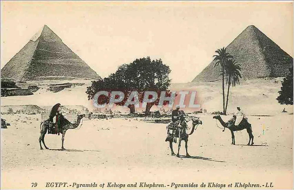 Pyramiden von Khéops und Khéphren — Ägypten — LL n°79 - Vorderseite