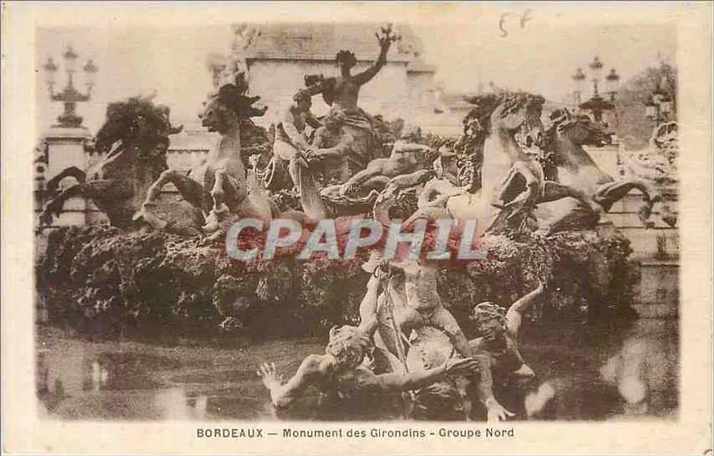 Bordeaux — Denkmal der Girondinen — Nordgruppe - Vorderseite