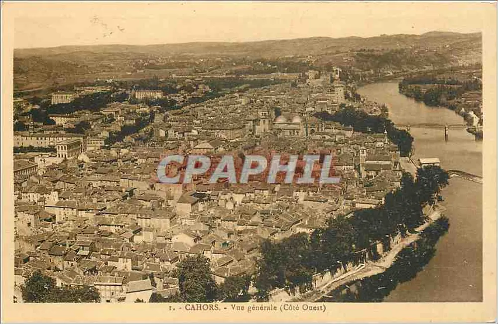 Cahors - Algemene uitzicht (Westkant) - Voorkant