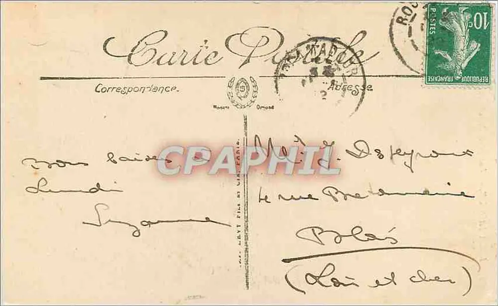 Rocamadour — Vista geral (lado oeste) — LL. n°32 - Verso